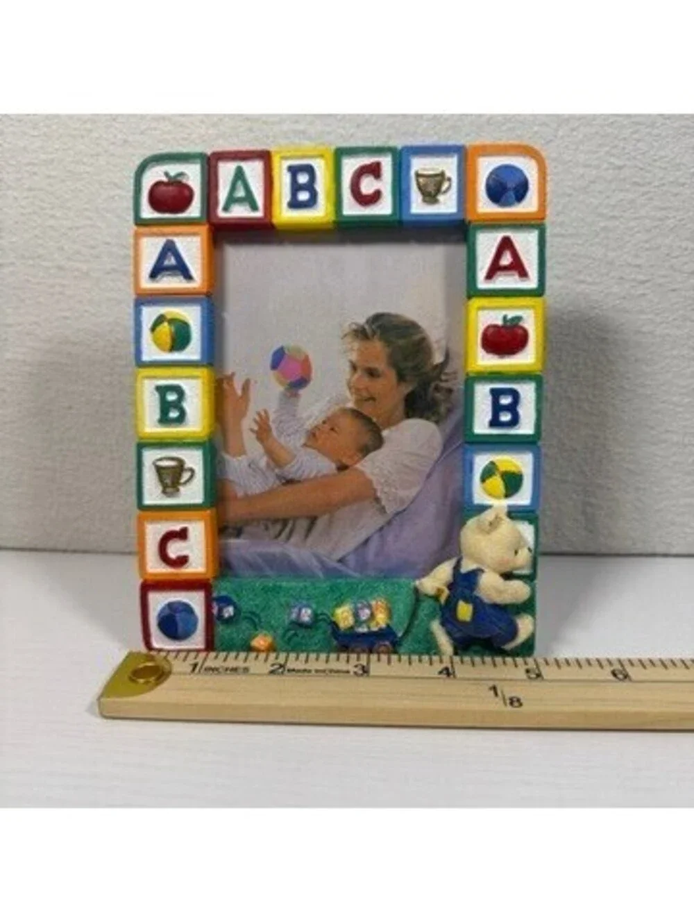 Vintage Children's Alphabet Block Themed Photo Frame 4x6
